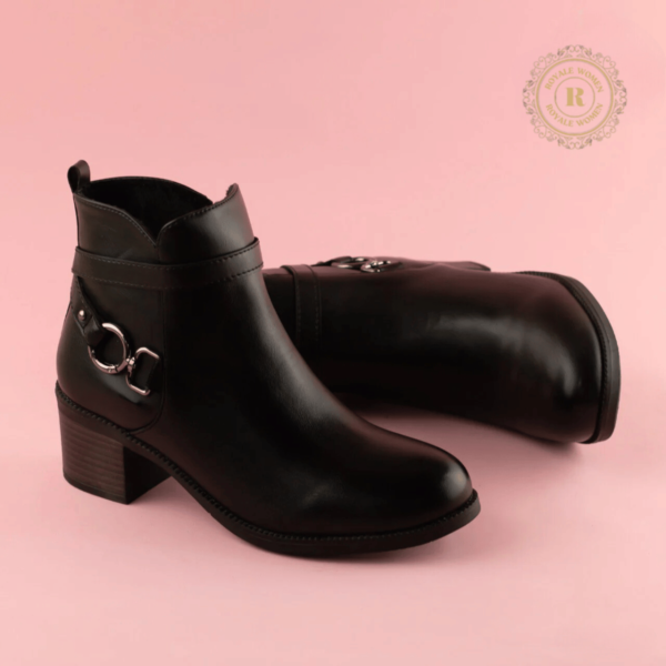 Bottines en Cuir avec Boucle Métallique - Image 3